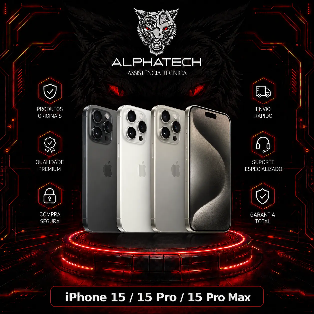 iPhone 15 PRO MAX-256GB Lacrado