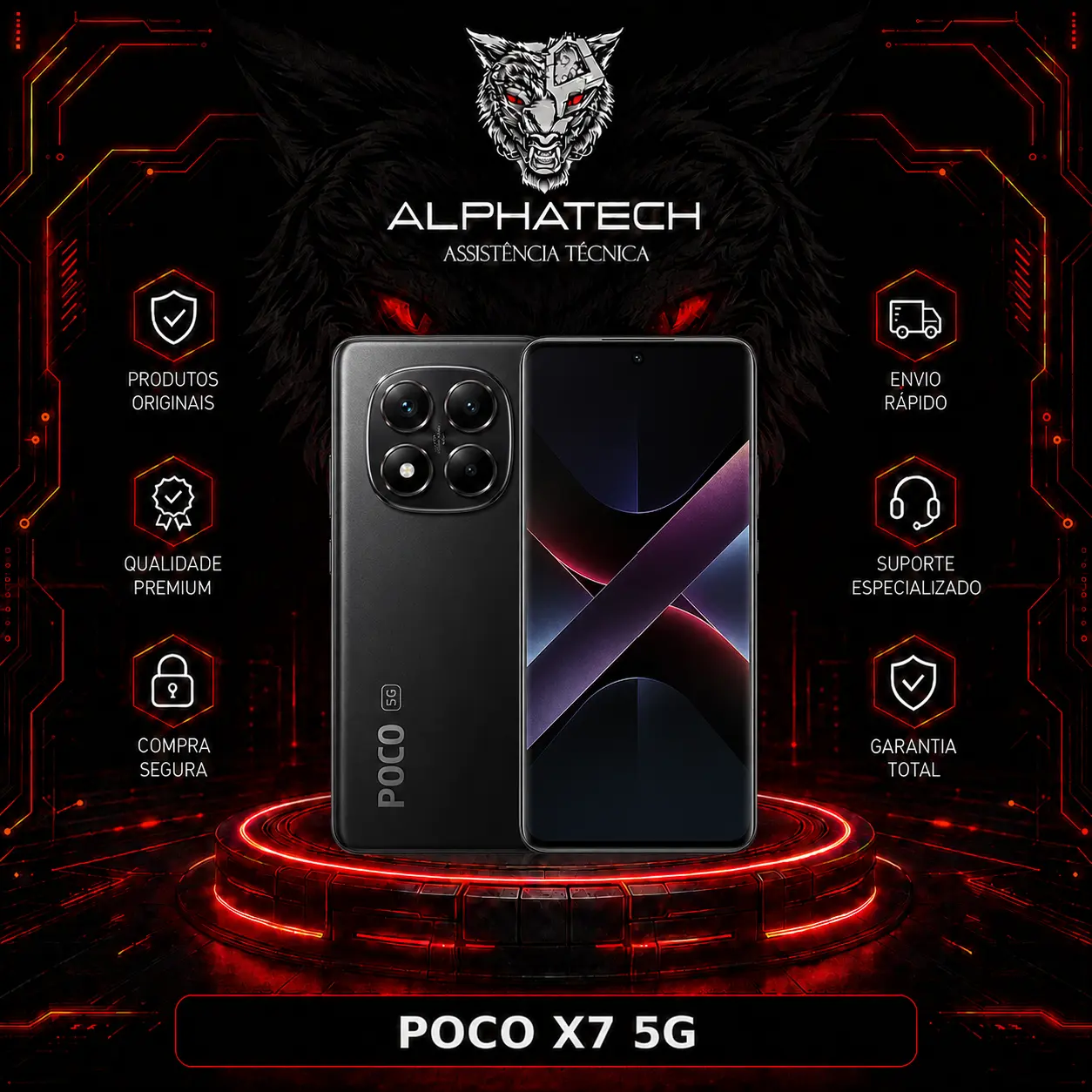 POCO X7 5G 512GB/12GB RAM-Lacrado