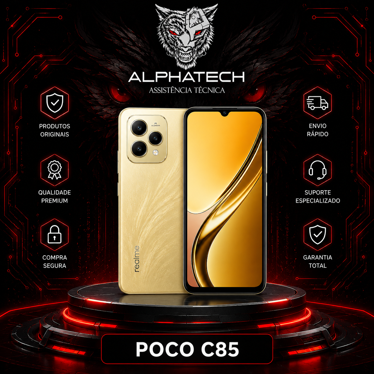 POCO C85 128GB/6GB RAM-Lacrado