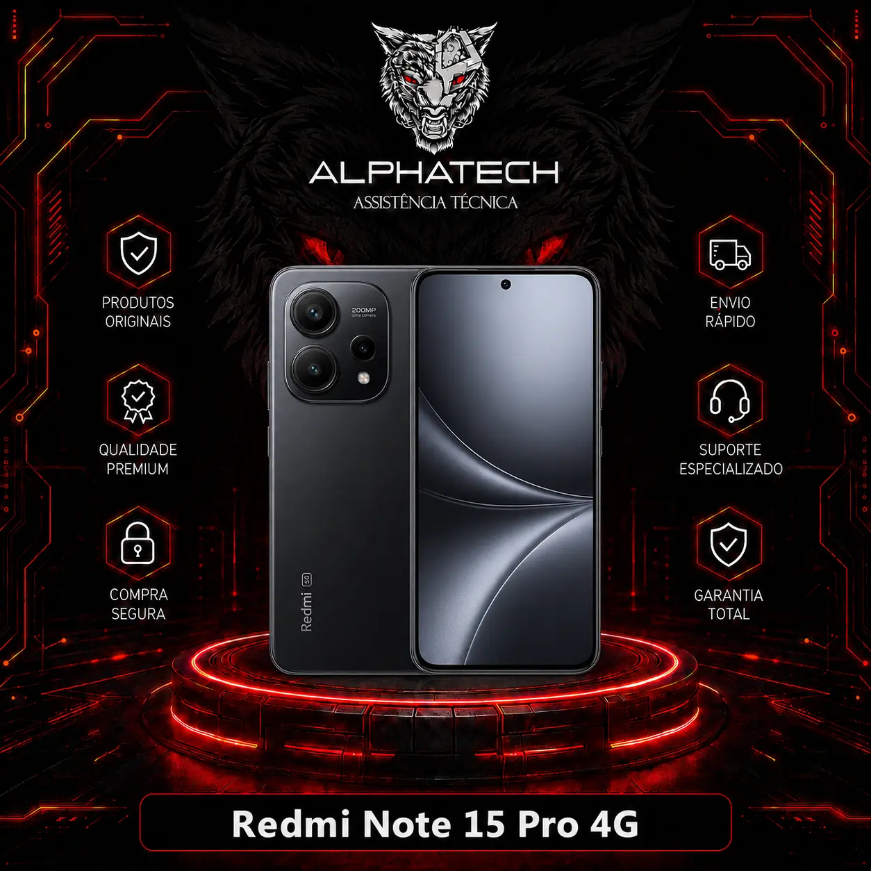 Redmi Note 15 Pro 4G 256GB/8GB RAM-Lacrado