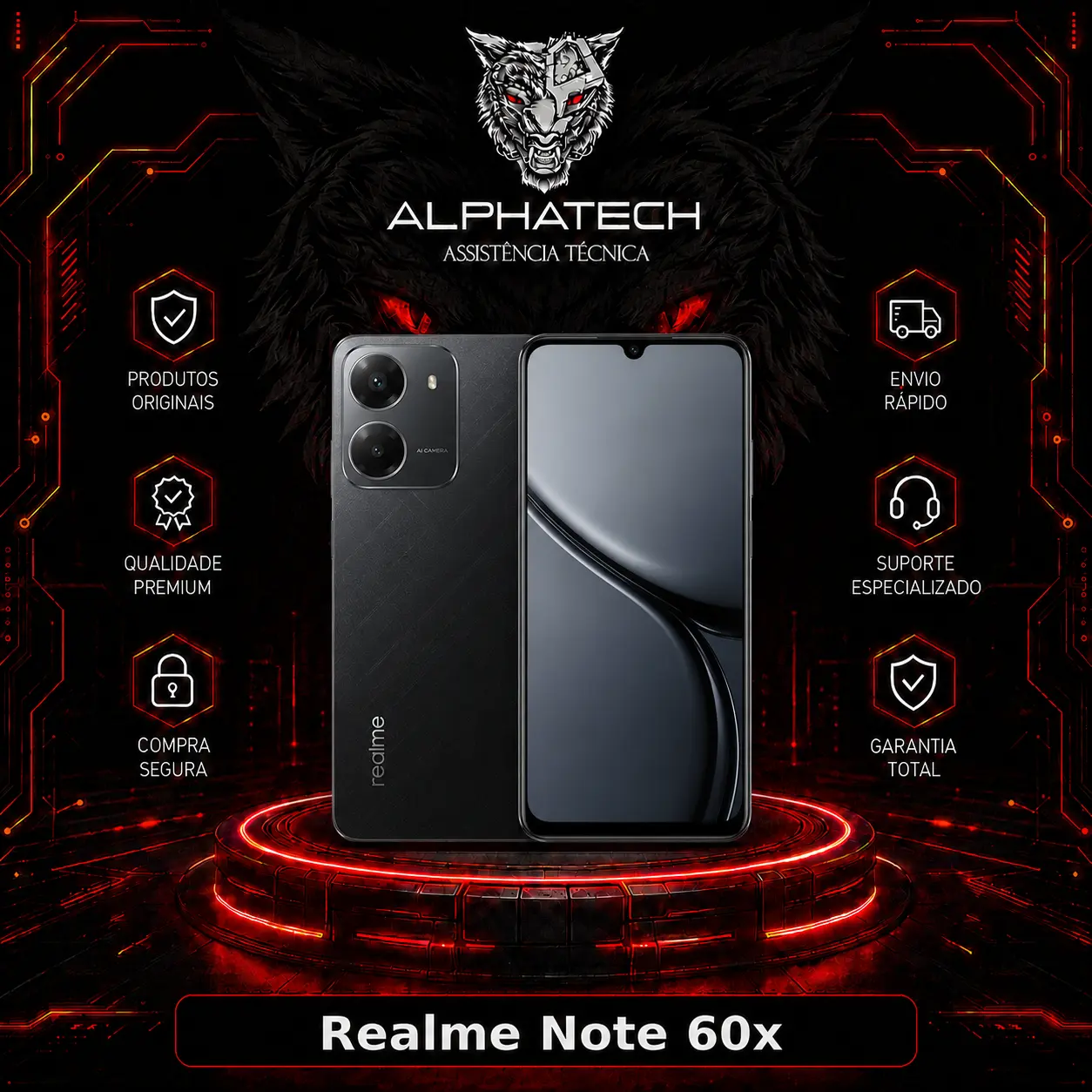 Realme Note 60x 128GB/4GB RAM-Lacrado