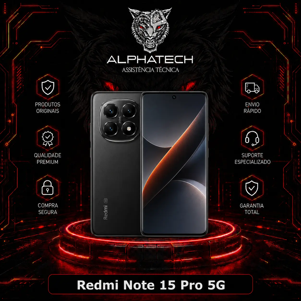 Redmi Note 15 Pro 5G 512GB/8GB RAM-Lacrado