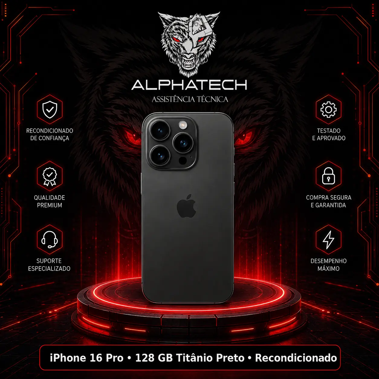iPhone 16 PRO-128GB Lacrado