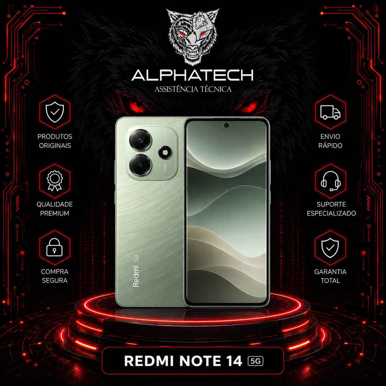 Redmi Note 14 256GB/4GB RAM-Lacrado
